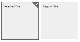 tile List selected tile appearance