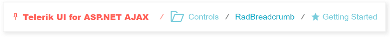 Telerik WebForms Breadcrumb overview