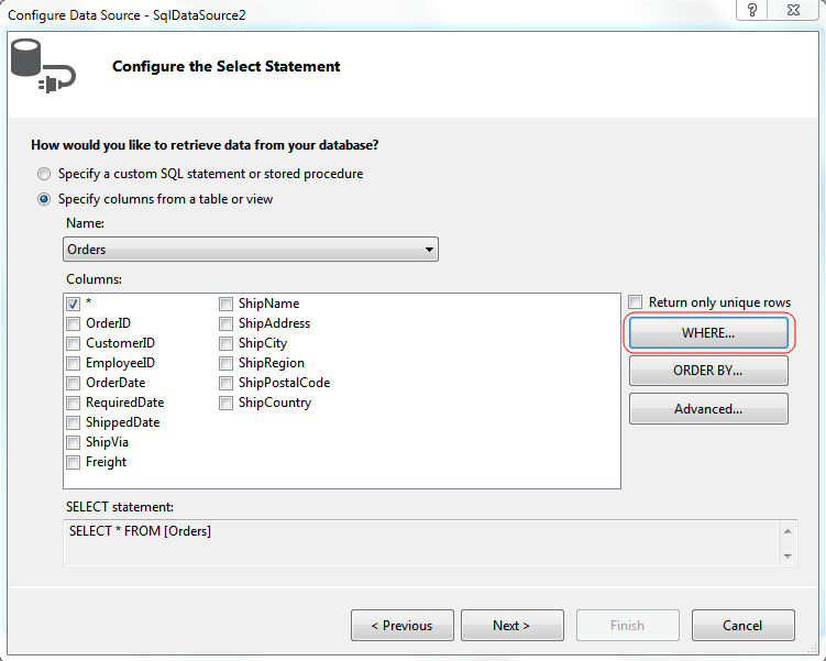 Second Select Statement