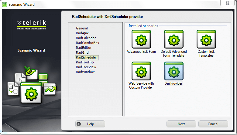 Rad Scheduler Scenario Wizard