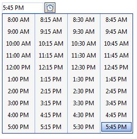Customized time view