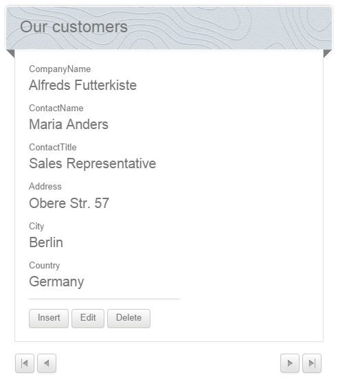 WebForms DataForm Overview webforms dataform-overview
