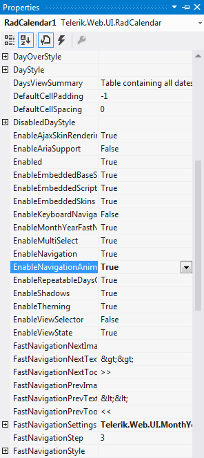 Enabling navigation animation