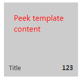 peek template example 1