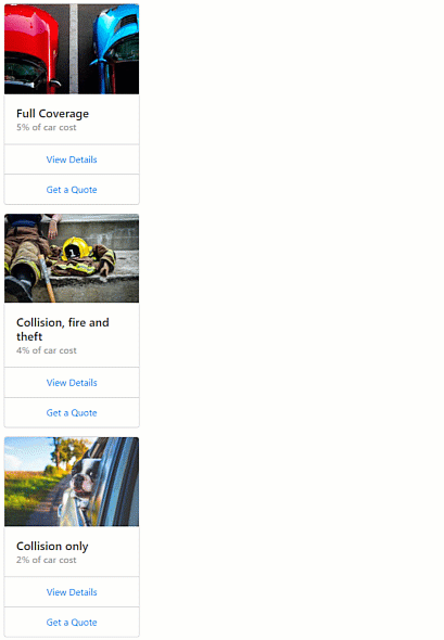 WebForms Card - Layout WebForms Card - Layout