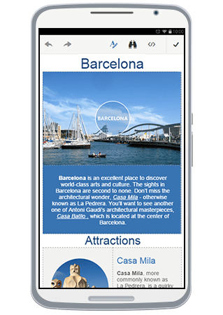 Phone Layout Editor - Full screen mode