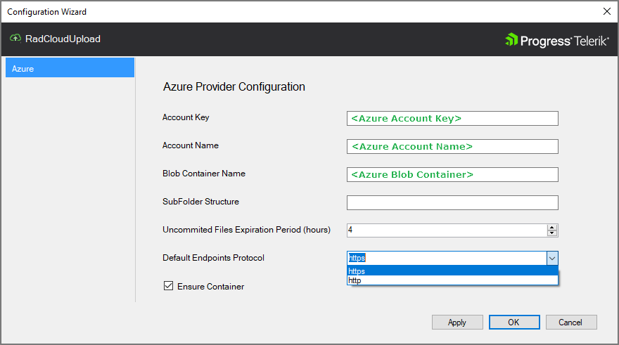CloudUpload Configuration Wizard for Azure CloudUpload Configuration Wizard for Azure