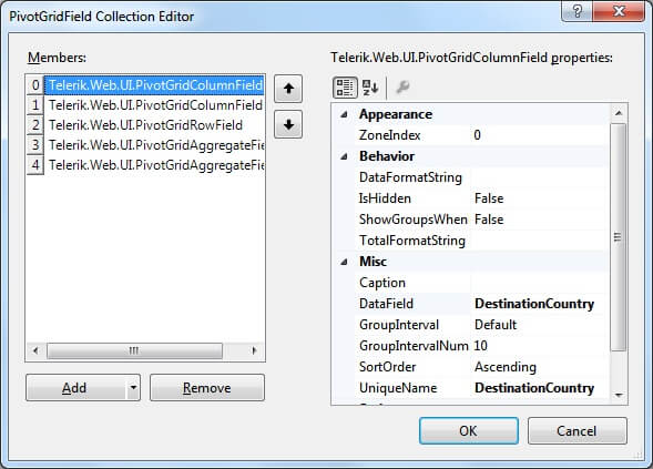 Pivot Grid-Getting Started-Binding-Editor