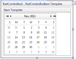 ComboBox Item Template