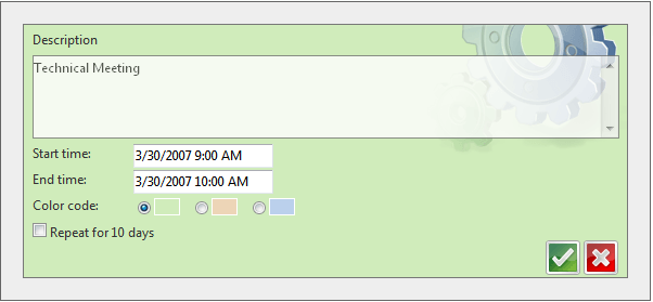Advanced edit template