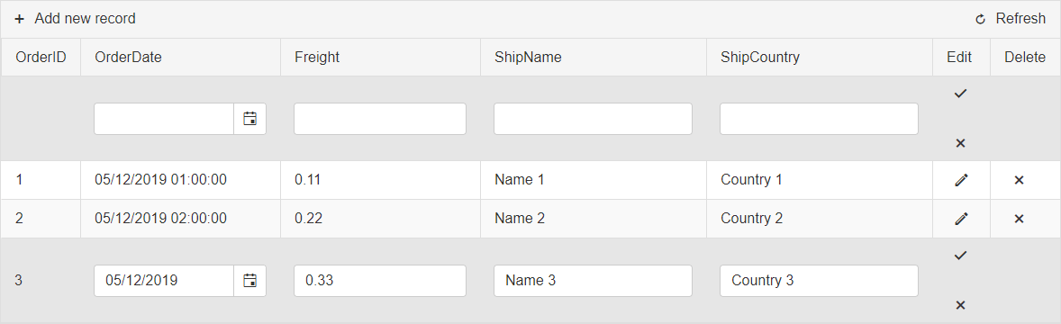 Grid InPlace Edit Form