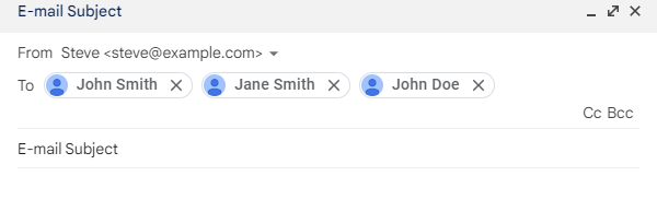 "Chip in Email Apps"
