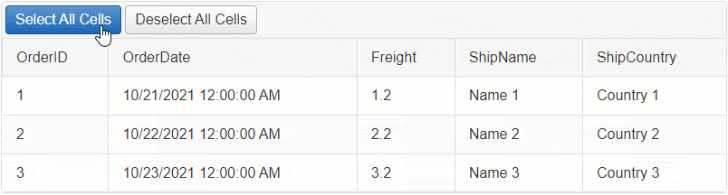 Select/Deselect all Cells on Server-Side