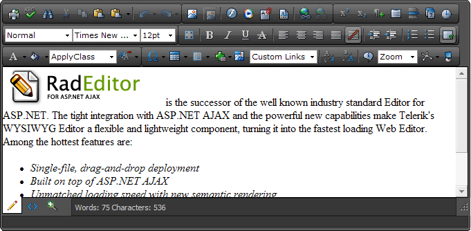 WebForms Editor Overview