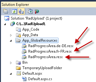upload localization appfolder area
